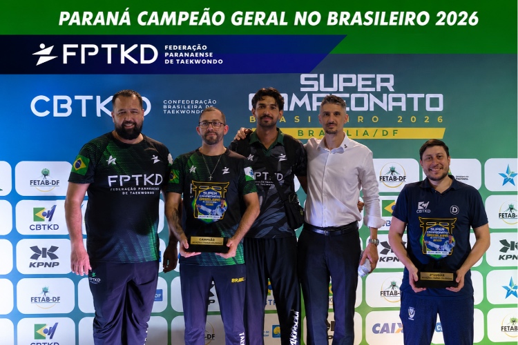Paraná é campeão geral do Campeonato Brasileiro de Taekwondo 2026